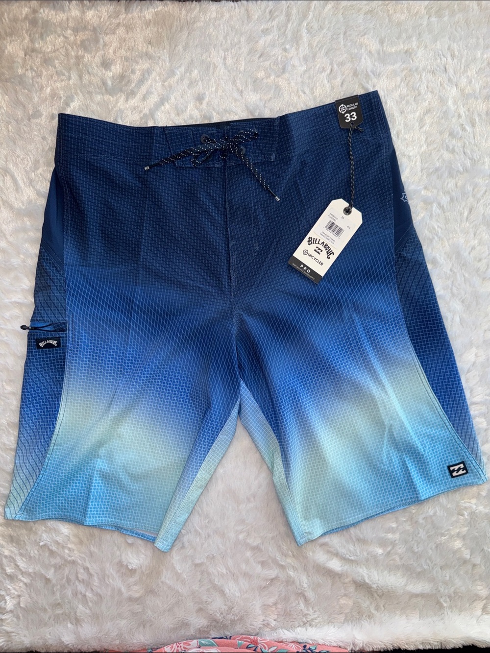 Billabong Men’s Navy to Light Blue Ombre Boardshorts